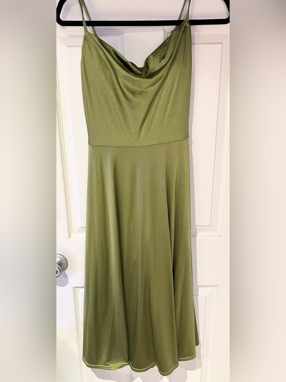 Popilush Shapewear Cowl Neck Midi Cocktail Dress Size Small NWT